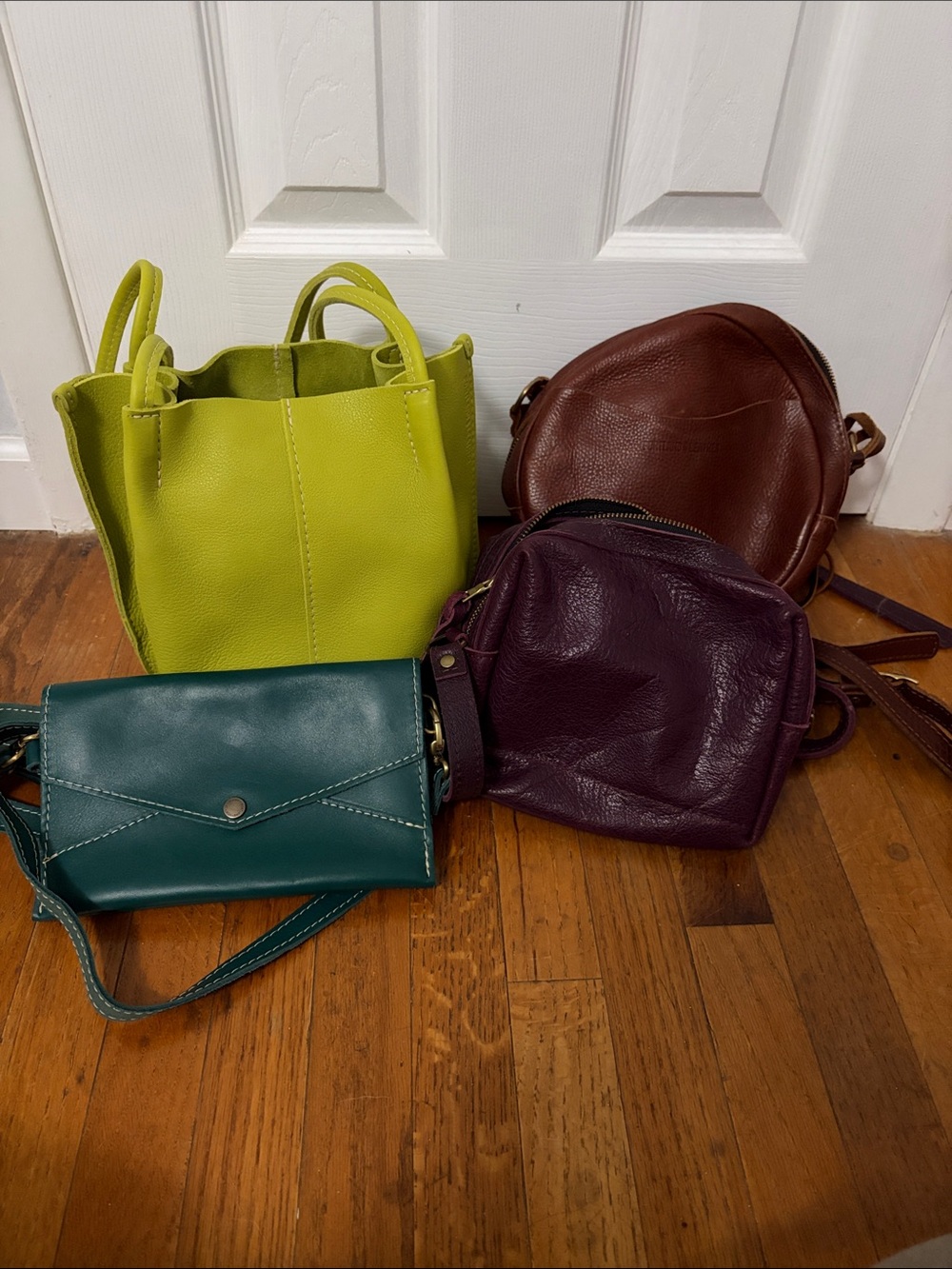 Lot of 4 Portland Leather Bags